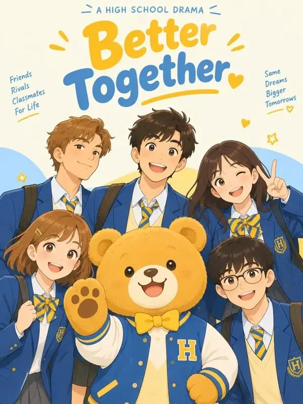 黄果入口《小熊同学请回答》封面，校园青春题材短剧