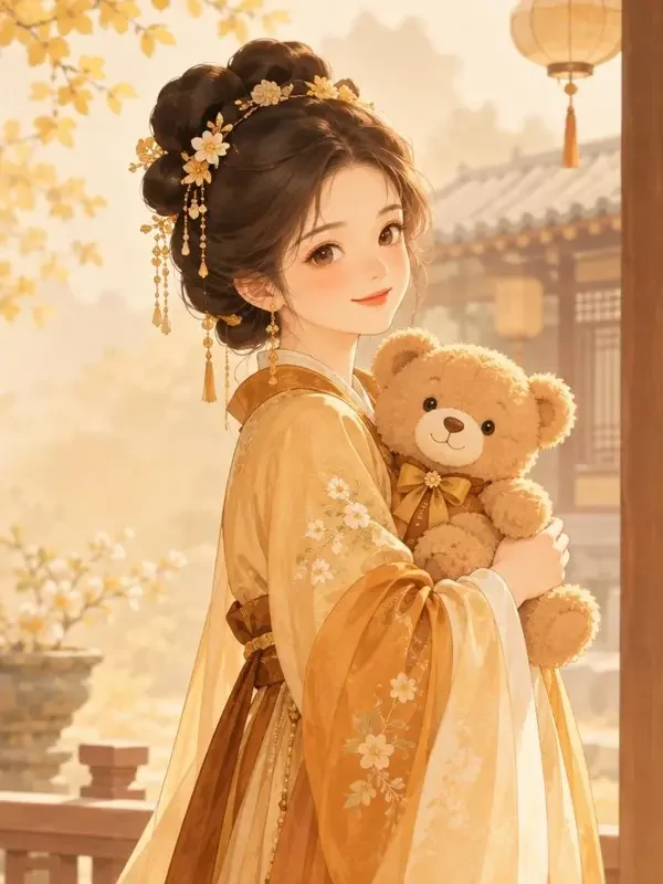 黄果入口《穿越成熊家小福星》封面，古装穿越题材短剧