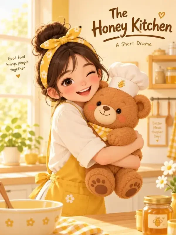 黄果入口《熊抱甜心小厨娘》封面，都市甜宠题材短剧